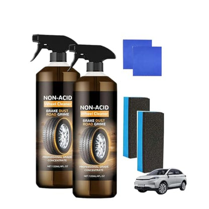 2set Wheel Blaze Cleaner, Wheelblaze Wheel Cleaner, Multi-Purpose Wheels Care Cleaners, Versatile and Powerful Rust Converter, Turn Filthy Wheels Into Instant Shine and Lasting Protection - size: 2set