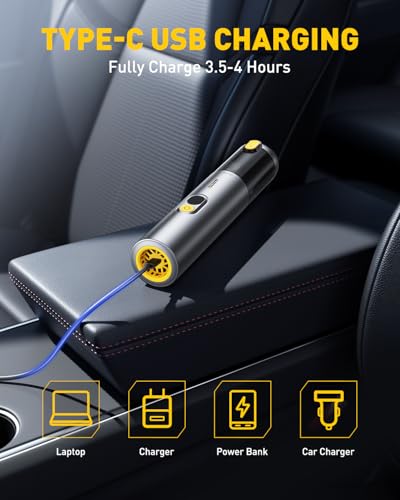 AUXITO Tire Inflator Portable Air Compressor - size: 5000mAh