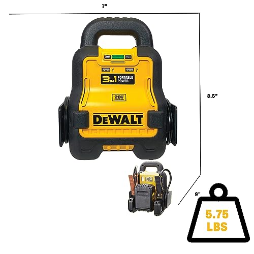 DeWalt DXAE20VBBK Portable Battery Booster for Cars - style: With Battery + Charger