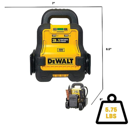 DeWalt DXAE20VBBK Portable Battery Booster for Cars - style: With Battery + Charger