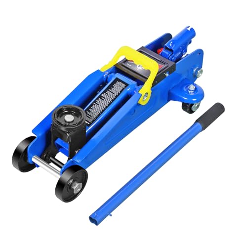 Jack Boss Floor Jack 1.5 Ton (3,000 LBs) Hydraulic Car Jack, Lifting Range from 5.1 Inch to 12.6 Inch, Fits Sedans Automotive Blue - color: Blue, size: 1.5 Ton Sedan