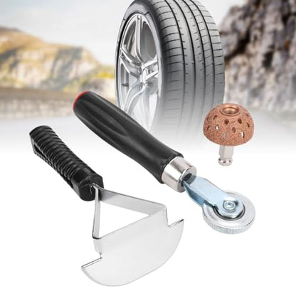 Tire Patch Roller Kit Non Slip Handle Efficient Sealing Automotive Tyre Repair Stitcher Tool Kit