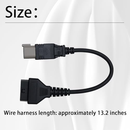 XTPTFABS 6 pin to 16pin CAN OBD2 OBDII Diagnostic Tool Cable Adapter,L:13in | Specific 6Pin Wiring for All BRP Can-Am Vehicles,Fit for ATV UTV Spyder motorcycle diagnostic port,ECU Diagnostic Function