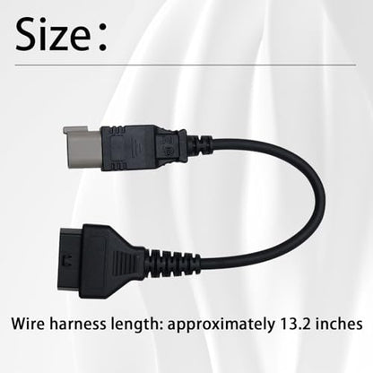 XTPTFABS 6 pin to 16pin CAN OBD2 OBDII Diagnostic Tool Cable Adapter,L:13in | Specific 6Pin Wiring for All BRP Can-Am Vehicles,Fit for ATV UTV Spyder motorcycle diagnostic port,ECU Diagnostic Function