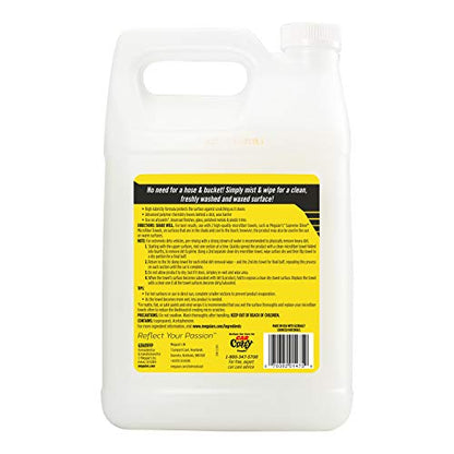 Meguiar's Ultimate Waterless Wash & Wax - Waterless Car Wash & Wax Without Swirling or Scratching - Easy Car Maintenance, No Water Required -1 Gallon (128 Oz) - size: 1 Gallon