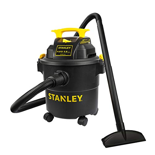 STANLEY Shop Vac SL18115P, 5 Gallon Peak 4 Horsepower Wet Dry Vacuums, Blower 3 in 1 Functions 15 Feet Cleaning Range for Garage, Carpet Clean, Shop Cleaning, Car Detailing with Attachments - size: 5 Gallon, 4.0 HP AC