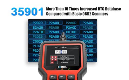 Car OBD2 Scanner Diagnostic Tool Vehicle Check Engine Light Code Reader with Reset, Live Data and Full OBD II Modes Compatible with Model Year 1996+ Cars & Light Trucks