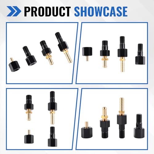 Fuel System Test Fitting Adapter Kit Fit for 5.9L Cummins Diesel Engine 9011 9012 9013 9014, High-Precision Fuel Pressure Testing Tool Set