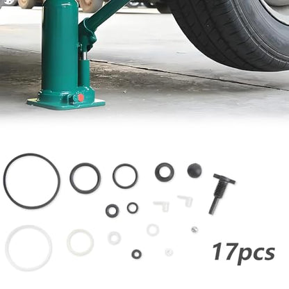 2 Ton Vertical Hydraulic Bottle Jack Repair Kit, Oil Seal O-Ring Complete Replacement Parts