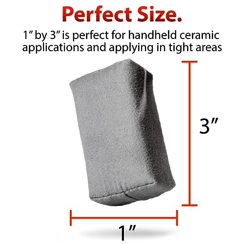 Adam's Polishes Suede Applicator (2 Pack) - Car Detailing Sponge, Use with Ceramic Spray, Graphene Coatings on Car Paint, Metal, Plastic Trim, Rubber & Glass - size: 2 Pack