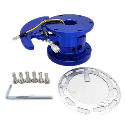 Tilt Racing Steering Wheel Quick Release Hub Kit Adapter Body Removable Snap Off Boss Kit (Blue) - color: BLUE