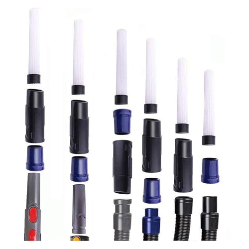 Alrens 1 1/4" Shop Vacuum Cleaner Attachments Brushes for Vac Accessories 1/4 inch 1 3/8 inch, Set of 8 - size: vacuum brush kit 8 pack