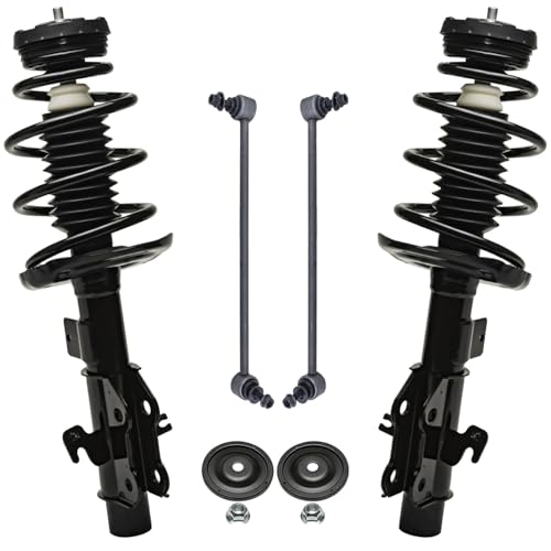 Detroit Axle - 3.6L Front Struts w/Coil Spring + Front Sway Bars Suspension Kit Replacement for 2010-2012 Chevrolet Camaro - 4pc Set - size: 4QS47123/ sway kit