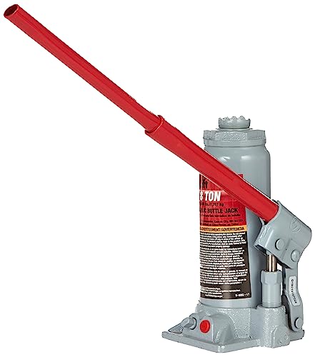 Pro-Lift B-008D Grey Hydraulic Bottle Jack - 8 Ton Capacity