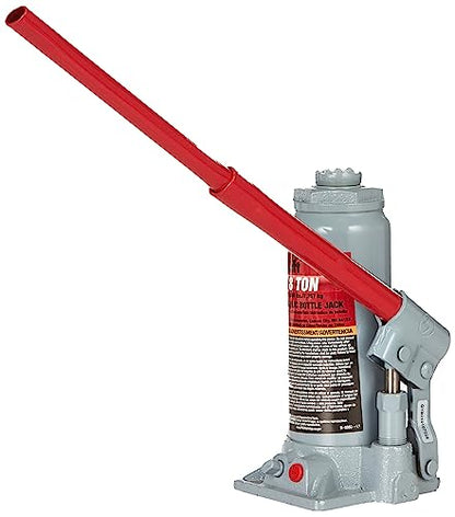 Pro-Lift B-008D Grey Hydraulic Bottle Jack - 8 Ton Capacity