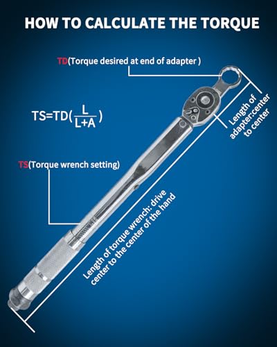 10 pc Torque Adapter Set 3/8'' Drive Torque Wrench Extension Adapter Set | Metric 12 Point Box End Torque Adapter Extension Set 10mm-19mm for Torquing Bolts or Nuts from Hard-to-reach Areas