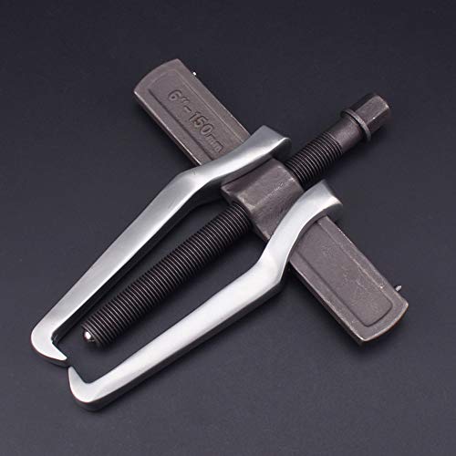 6-Inch 2-Jaw Gear Puller, Small Bearing & Pulley Removal Tool | Reversible Double Hook Design, Inside & Outside Pulling Extractor for Flywheels, Gears and Pulleys
