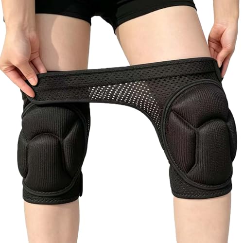 Gardening & Cleaning Knee Pads for Work, Soft EVA Foam Kneepads for Adult Men & Women, Breathable & Elastic with Anti-Slip Design, Great for Weeding, Flooring & Kneeling Worker for Kneeling, Black L - color: Black, size: Large