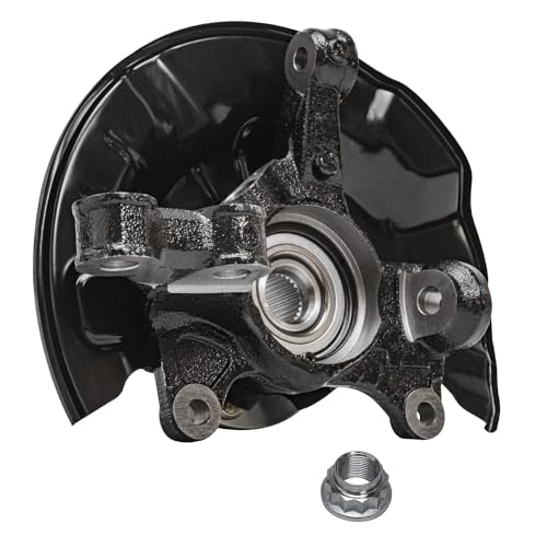 Detroit Axle - Front 4pc Steering Knuckles Kit for 14-18 Toyota Corolla, 14 Matrix, 2 Steering Knuckles & Wheel Bearing Hubs 2 Outer Tie Rod Ends 2014 2015 2016 2017 2018 Replacement - size: 4SU50414/Kit