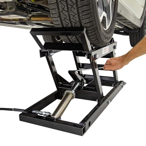 Black Widow Car Ramps for Oil Change, 3,000 lb GAWR, Hydraulic, Adjustable 6"–15.5", Underbody Access, Pair