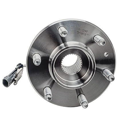 Detroit Axle - Rear Wheel Bearing Hubs with ABS Sensor for 2004-2007 Cadillac CTS, 2005-2011 STS, 2004-2009 SRX, 2 Wheel Bearing & Hubs Assembly Set Replacement - style: 512243 x2/Pair