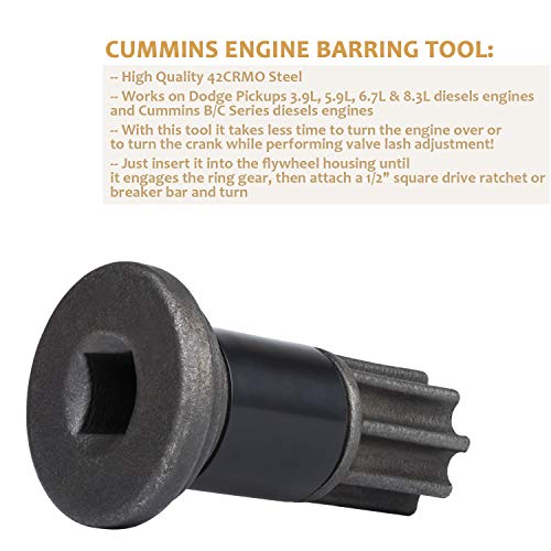 Yoursme Fuel Injection Pump Gear Puller Tool & Engine Barring/Rotating Tool for Dodge Cummins 5.9L/6.7L