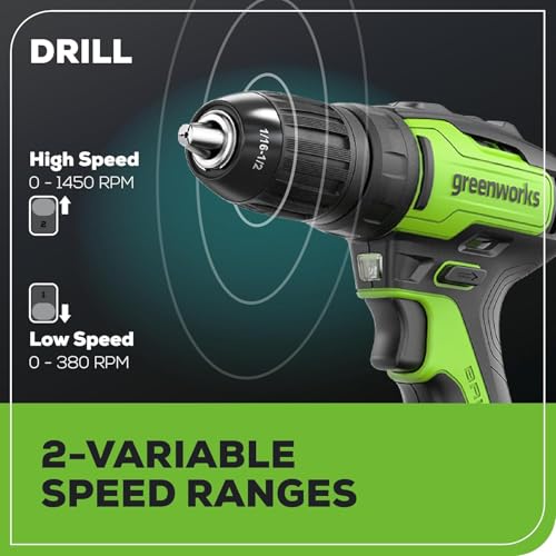 Greenworks 24V 5pcs Brushless Power Tool Combo kit: 310 in. -lbs Drill Driver, 1950 In. Ibs Impact Driver, Reciprocating Saw, Circular Saw, Flashlight With 3×2Ah Batteries & 2×Fast Charger - size: 5PCS Combo Kits