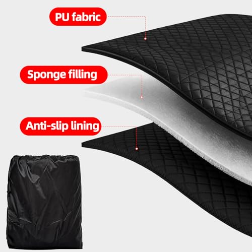 AggAuto Rolling Creeper Mat 60''x28 Foldable Mechanic Mat Under Car Roller | Mechanic Creeper Mat, Oil Resistant Surface, Smooth Sliding, Portable Design, Garage & Roadside Repairs - size: 60" x 28"