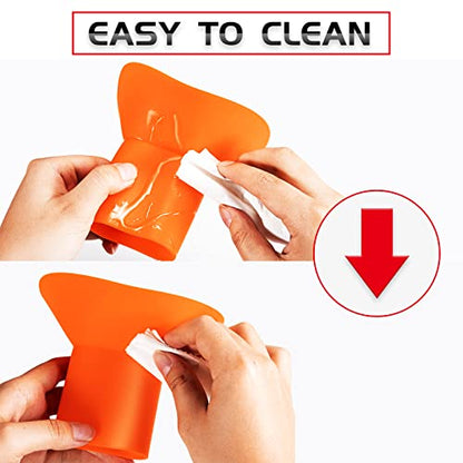 UTV Oil Funnel, Flexible Oil Funnel | Compatible with Can Am Maverick x3 Defender, Foldable Silicone Change Funnels for Automotive, Cars, ATVs, Boats and Trucks