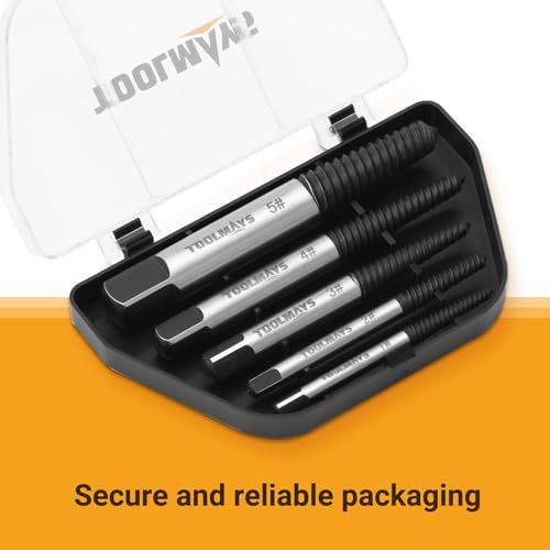 Screw Extractor Set, 5-Piece Left Extractor Set, High Hardness Screw Extractor Set, Damaged Screw Remover Extractor Set, Left Extractor Set - size: 5PCS Hand Driver