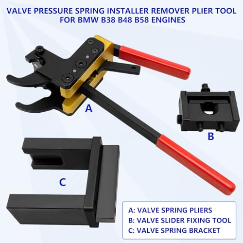 ZKTOOL Valve Pressure Spring Installer Remover Tool Plier Kit,Valve Spring Installer and Remover,Intermediate Levers Remover/Installer, Fit for BMW B38, B48 Engines,OEM(2359088, 2359089)… - color: Valve Pressure Spring Tool
