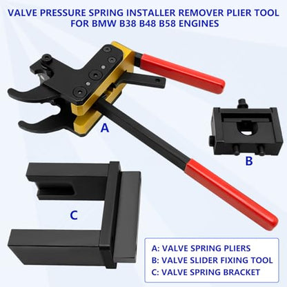 ZKTOOL Valve Pressure Spring Installer Remover Tool Plier Kit,Valve Spring Installer and Remover,Intermediate Levers Remover/Installer, Fit for BMW B38, B48 Engines,OEM(2359088, 2359089)… - color: Valve Pressure Spring Tool