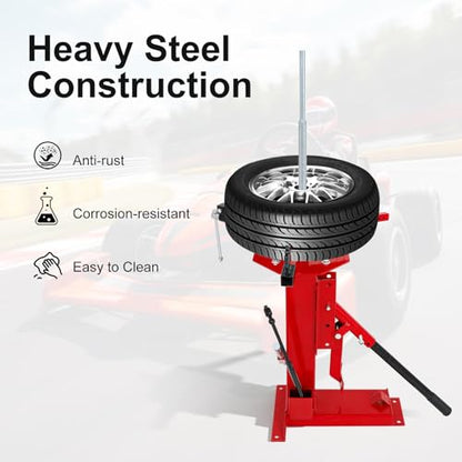 Multi Manual Tire Changer,Portable Tire Changer Machine Hand Bead Breaker Mounting Tool for 4" to 16.5" Tires,Heavy Duty Tire Changer for Car,Motorcycle,Truck,Home Garage and Car Beauty Shop