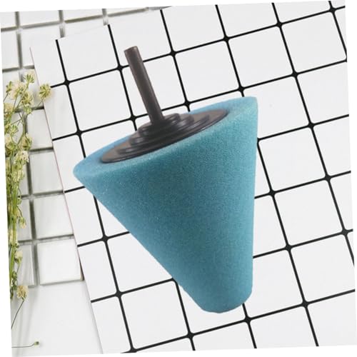 Holibanna Car Polishing Wheel Cone Shaped Burnishing Sponge Buffing Pads for Auto Detailing 2-Piece Set for Wheel Hub Cleaning and Automotive Shine