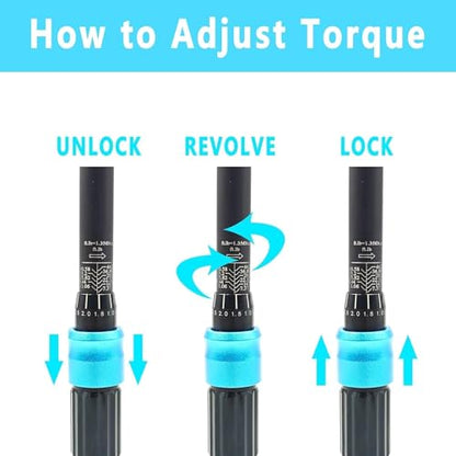 8Pcs 3/8 inch Drive Spark Plug Socket Set with Click Torque Wrench & Magnetic Swivel Sockets, 10-60N·m (7.37-44.27ft·lb) for Car, Motorcycle, Bike & Small Engine