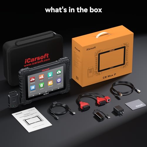 iCarsoft CR MAX P Bidirectional Scan Tools 10-inch Full Systems Diagnostic Tool Up to 50 Services All Active Test OBD2 Scanner ECU Coding AutoVIN CAN FD/DoIP Lifetime Free Update for 10000+ Cars