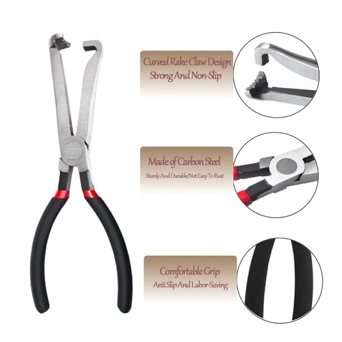 2 PCS Electrical Disconnect Pliers for Cars, Straight Automotive Electrical Connector Pliers and Electrical Connector Separator Tool - size: Electrical Disconnect Pliers Set 2