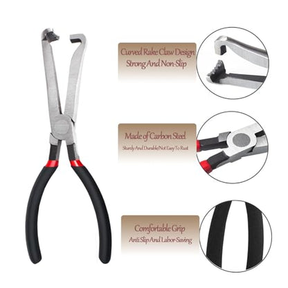 2 PCS Electrical Disconnect Pliers for Cars, Straight Automotive Electrical Connector Pliers and Electrical Connector Separator Tool - size: Electrical Disconnect Pliers Set 2