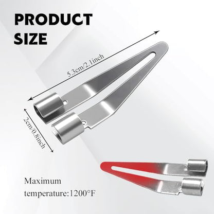 4PCS Plastic Smoothing Tips, Welding Accessories, Stainless Steel Plastic Welder Tips, Adjustable 45 Degree Elbow Soldering Repair Welding Tool for Repairing Car Bumpers, Kayak