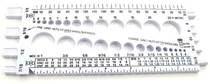 Stainlesstown Nut Bolt Thread Gauge (White) - color: White