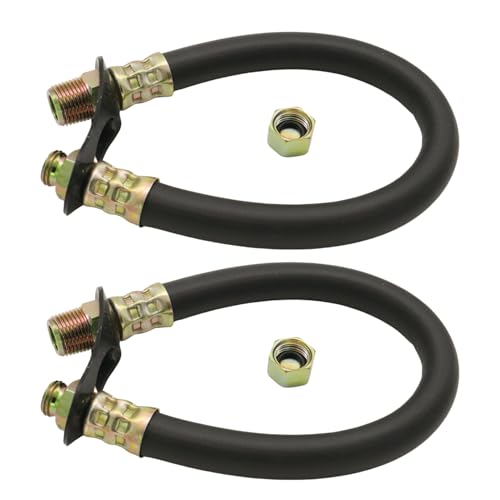 Engine Drain Port Oil Changing Hose 3/8" NPT, 14" Length Replaces STAN1438 Compatible with Tecumseh, Kohler Engines 3/8" Drain Port (Black 2pcs) - color: Black 2pcs