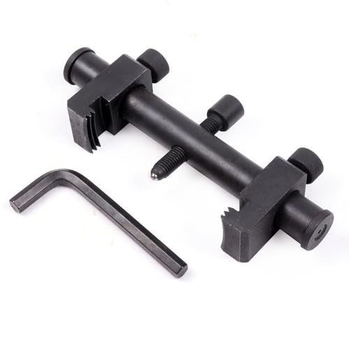Ribbed Drive Pulley Puller Universal Carbon Steel Crankshaft | Remover Tool with Hex Allen Key Adjustable Auto Repair Tool for Air Conditioning Units Water Pumps