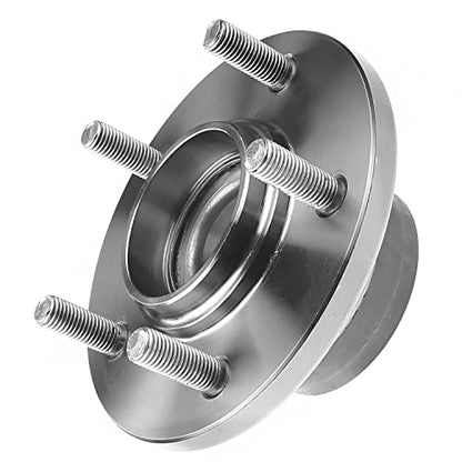 Detroit Axle - Rear Left or Right Wheel Hub and Bearing Assembly Replacement for 2001-2006 Hyundai Santa Fe FWD 5 Lug W/o ABS 2pcs - style: 512197 x2/Pair