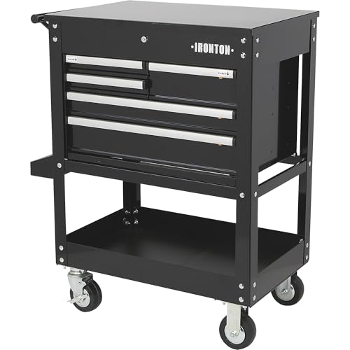 Ironton 30in. 5-Drawer Mechanic's Tool Cart - 33-7/8in.L x 17-5/8in.W x 39-1/8in.H, 700-Lb. Capacity - size: 5 Drawer