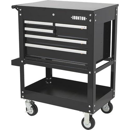 Ironton 30in. 5-Drawer Mechanic's Tool Cart - 33-7/8in.L x 17-5/8in.W x 39-1/8in.H, 700-Lb. Capacity - size: 5 Drawer