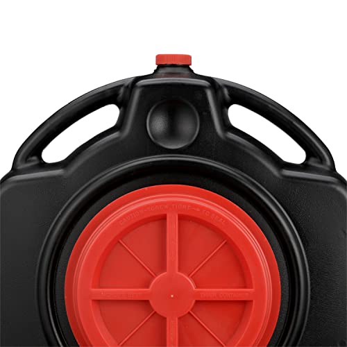Zeeline By Milton ZE700, Oil Change Pan, With Filter Drain Screen, 15 Quart, Oil Collection Pan, Lightweight, Oil Pan with 8” Drain Opening, Pour Spout for Easy Transport