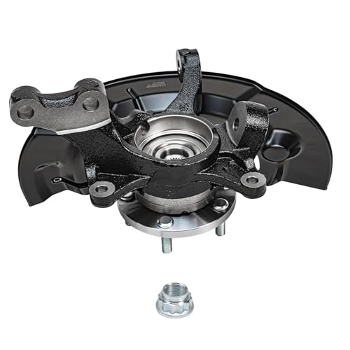 Detroit Axle - Front Steering Knuckles w/Hubs Outer Tie Rod End Links Replacement for 2012-2017 Toyota Camry L LE XLE 2.5L - size: 4SU48654/Kit