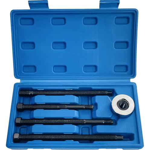 5Pcs Harmonic Balancer Installer Set, Extra Long Crank Pulley Damper Installation Tool for V8 and V6 Engines, Compatible with Dodge Chrysler Ford GM