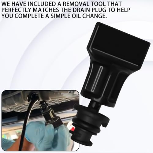 6PCS Car Engine Oil Drain Plug with Oil Drain Plug Removal Tool, OEM#06L103801 Oil Drain Plug Repair Kit, Oil Pan Drain Plug Compatible with Volkswagen, Audi, Seat Golf Passat