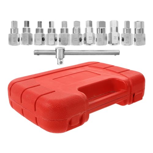 Oil Pan Drain Screw Tool Kit Made of Chrome Alloy, Lightweight and Versatile Socket Set for Automotive Repairs and Oil Drain Operations